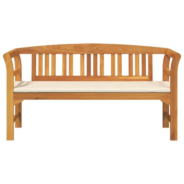 vidaXL Klop s rozami Naravna 157 x 46 x 82,5 cm Masiven les akacije