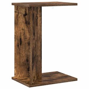 vidaXL Stranska miza Dimljeni oreh 35 x 25 x 50 cm Inženirski les