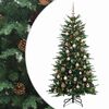 vidaXL Umetno Zložljivo Božično Drevo 150 cm 150 LED Toplo bela