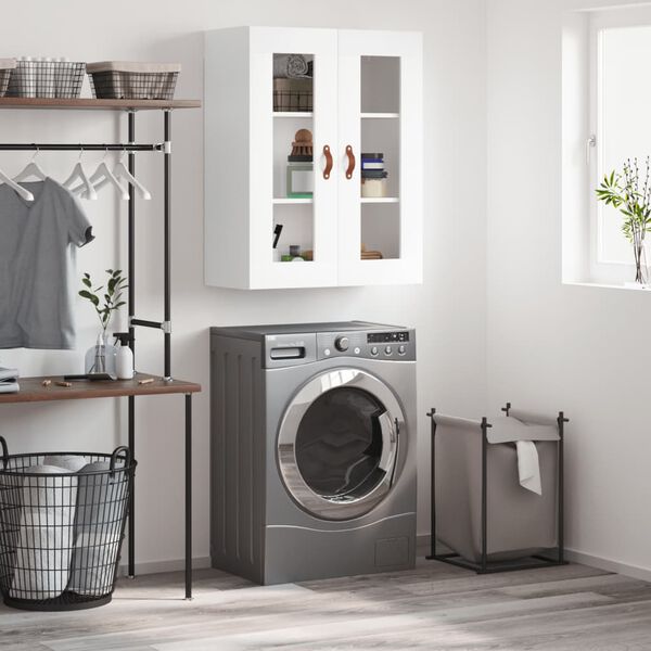 vidaXL Stenska omarica bela 69,5x34x90 cm