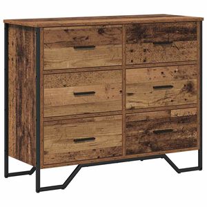 vidaXL Predalni &scaron;afka 6-Predal Star les 91 x 35,5 x 74,5 cm