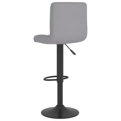 vidaXL Barski stolček svetlo sivo blago