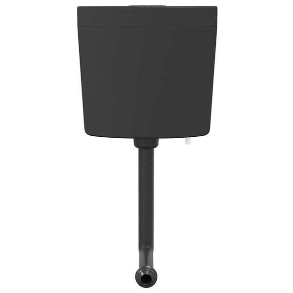 vidaXL WC kotliček z dovodom vode na dnu 3/6 L črn