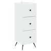 vidaXL Predalna omara Bela 33 x 34,5 x 90 cm Inženirski les