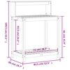 vidaXL Miza za sajenje s policami 82,5x50x109,5 cm impreg. borovina