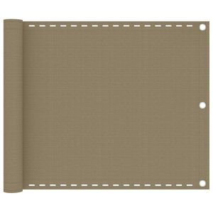 vidaXL Balkonsko platno taupe 75x300 cm HDPE