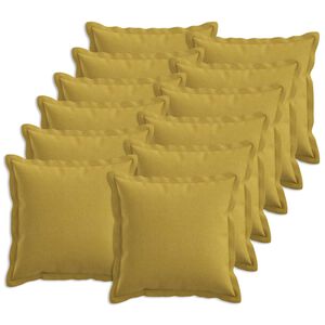 vidaXL Blazina 12 kos HOUTEN Svetlo zelena 40 x 40 cm Lažni lanu