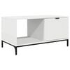 vidaXL Klubska miza Bela 90 x 49 x 46 cm Inženirski les