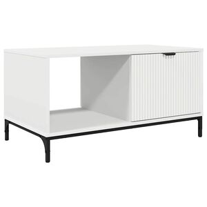 vidaXL Klubska miza Bela 90 x 49 x 46 cm Inženirski les