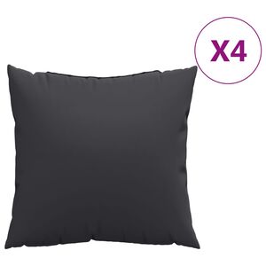 vidaXL Blazine za kavč 4 kosi črne 40x40 cm blago