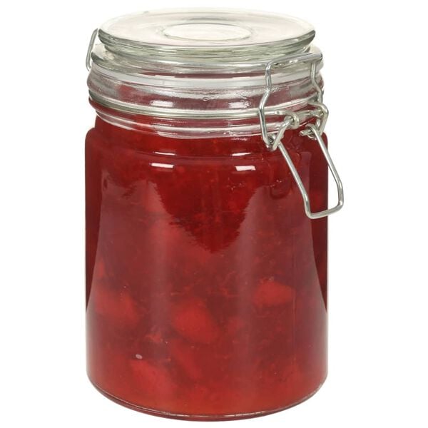 vidaXL Kozarci za shranjevanje z zapirali 6 kosov 750 ml