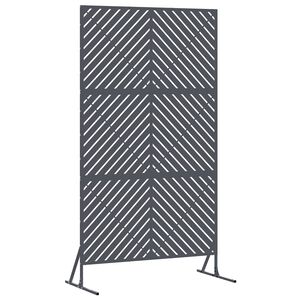 vidaXL Zaslonska za&scaron;čita 100 x 50 x 180 cm Jeklo Antracit