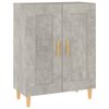 vidaXL Komoda betonsko siva 69,5x34x90 cm konstruiran les