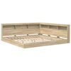 vidaXL Polica postelja sonoma hrast 180 x 200 cm Konstruiran les