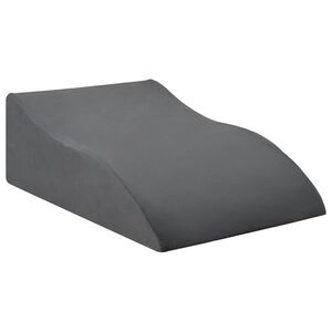 vidaXL Blazina za noge Siva 68 x 41 x 21 cm PU pena