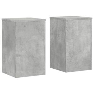 vidaXL Stojalo za rastline 2 kosa betonsko sivo 30x30x50 cm inž. les