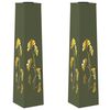 vidaXL Solarno LED svetilo za pot 2 kos Toplo bela 18 x 18 x 80 cm
