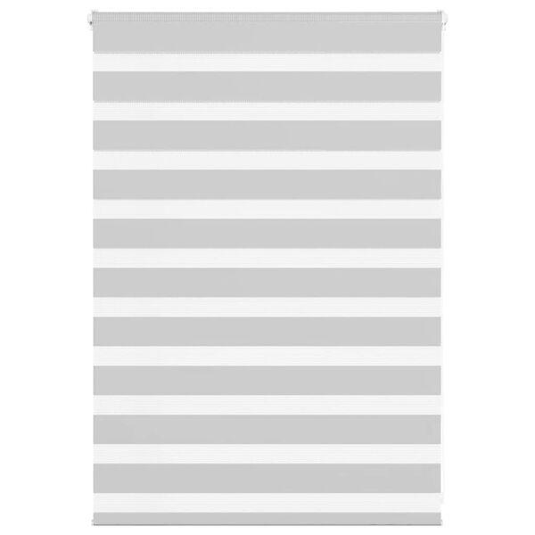 vidaXL Zebra senčilo svetlo sivo 95x100 cm tkanina &scaron;irina 90,9 cm