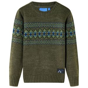 vidaXL Otro&scaron;ki pulover pleten kaki 92