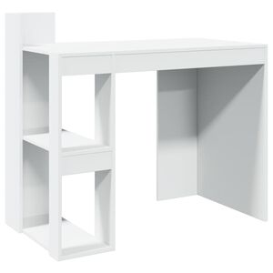 vidaXL Pisarni&scaron;ka pisalna miza bela 103,5x56,5x94 cm inž. les