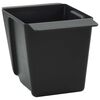 vidaXL Cvečni zaboji za euro palete 12 pcs Črna 14 x 9 x 9,5 cm