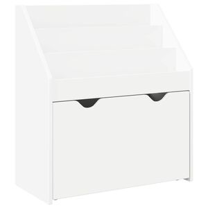 vidaXL Otro&scaron;ka knjižnica Bela 60 x 29,5 x 69 cm Inženirski les