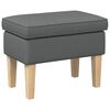 vidaXL Podnožje Temno siva 55 x 35 x 41 cm Blago