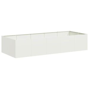 vidaXL Sadilnik Bela 200x80x40 cm Jeklo