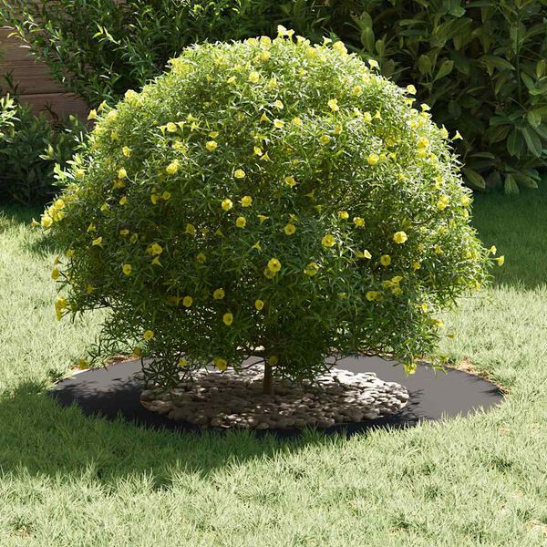 vidaXL primeren za ravni obroč drevesa Črna &Oslash;40 / 70 cm Jeklo