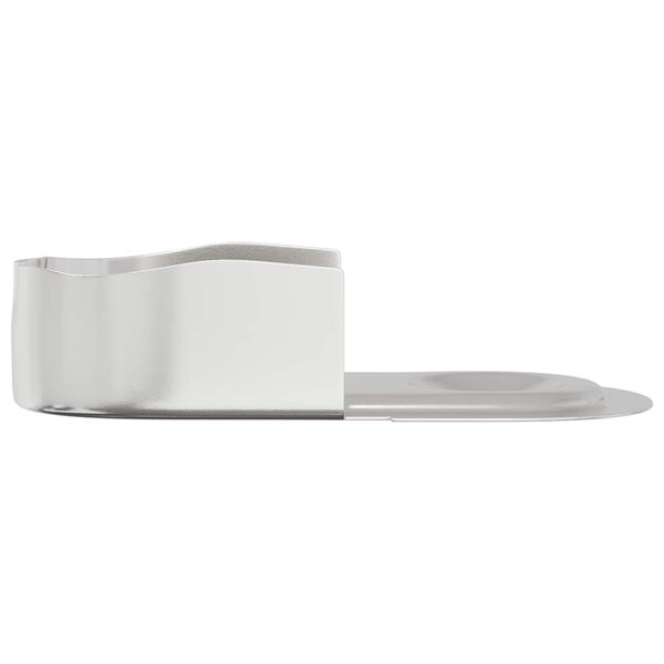 vidaXL Nosilec za omarno palico 12 pcs Beli cink 40 x 18 x 10 mm elezo