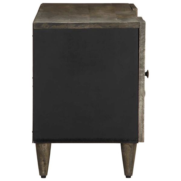 vidaXL TV omarica svetlo siva 105x33,5x46 cm masivni les Mango