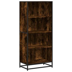 vidaXL Knjižna omara dimljeni hrast 60x35x139 cm inženirski les