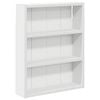 vidaXL Kopalna stenska omarica s polico Bela 40 x 10 x 50 cm