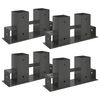 Pomoč pri zlaganju drv 4 pcs Antracit 34 x 10 x 15 cm Jeklo