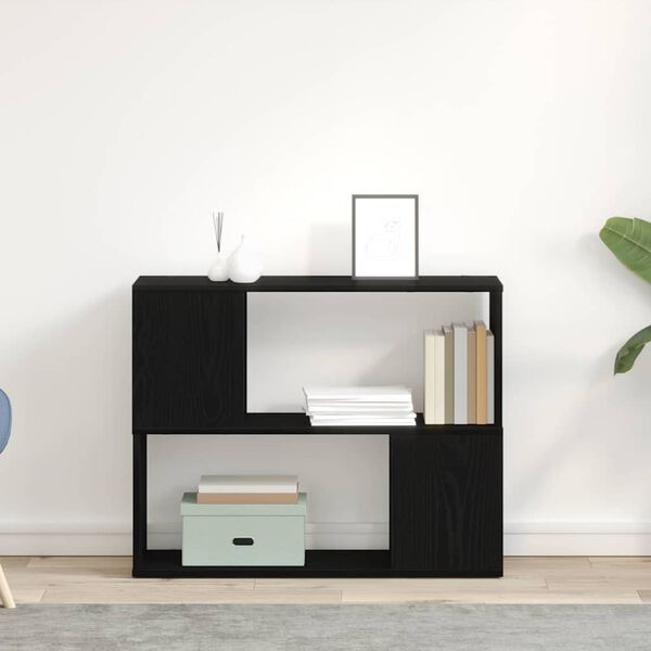 vidaXL Komplet TV omaric Črna Orehovina 80 x 24 x 63 cm