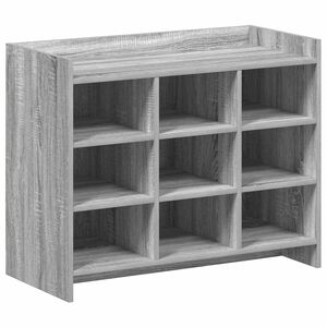 vidaXL Omara za čevlje Siva Sonoma 85 x 39,5 x 70 cm Inženirski les