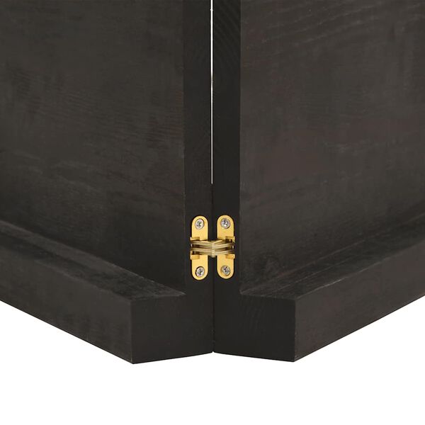 vidaXL Stenska polica temno rjava 160x60x(2-6) cm trdna hrastovina