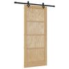vidaXL Drsna vrata ORKDAL Naravna 86 x 198,5 cm Trdna borovina