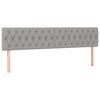 vidaXL Posteljni okvir brez vzmetnice siv 120x190 cm blago