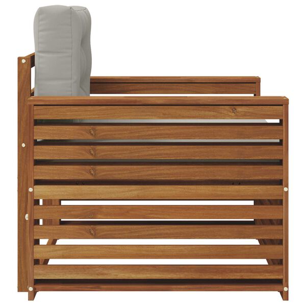 vidaXL Zunanja garnitura za sedenje Masivno akacijevo les in poliester