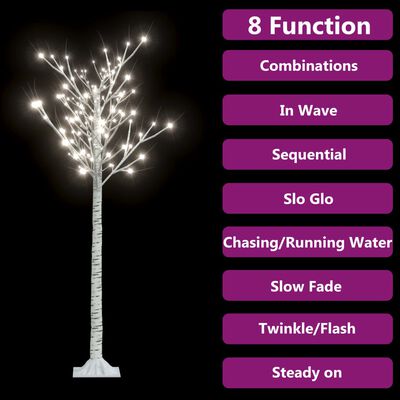 vidaXL Božično drevesce s 140 LED lučkami 1,5 m hladno belo vrba