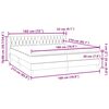 vidaXL Box Spring postelja z vzmetnicami Temno zelena 180x210 cm Žamet