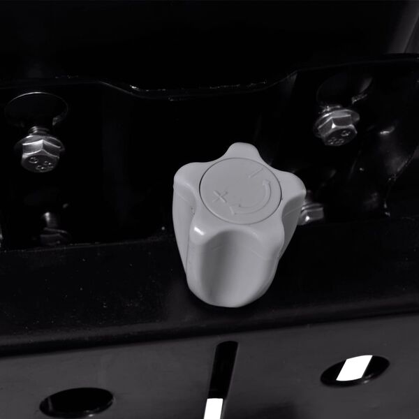 vidaXL Sedež za traktor z vzmetenjem črne barve