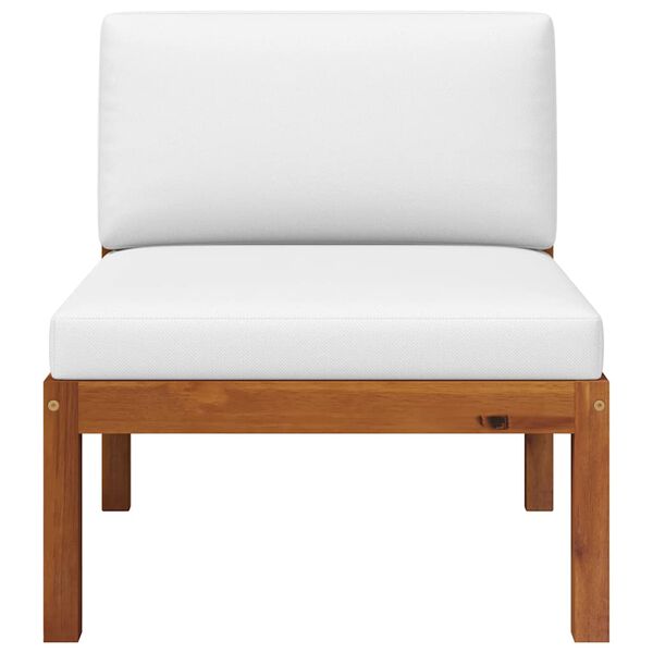 vidaXL 2-delna vrtna garnitura z blazinami, akacijev les in vrv