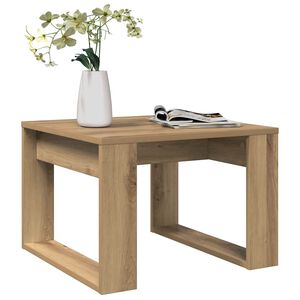 vidaXL Stranska mizica artisan hrast 50x50x35 cm inženirski les