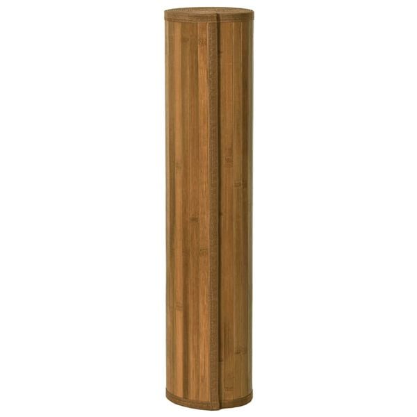 vidaXL Preproga pravokotna rjava 80x400 cm bambus