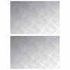 vidaXL Stopnice 2 kos 60 x 40 cm srebrna Aluminij Pravokotna