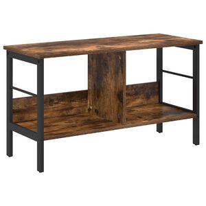 vidaXL Knjižna polica 2 nivojev 82 x 32 x 47 cm Inženirski les