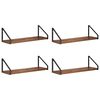 vidaXL Stenske police 4 kos Star les 50 x 16 x 15,5 cm
