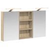 vidaXL Komplet omaric za kopalnico 3 kos 90 x 10,5 x 50 cm